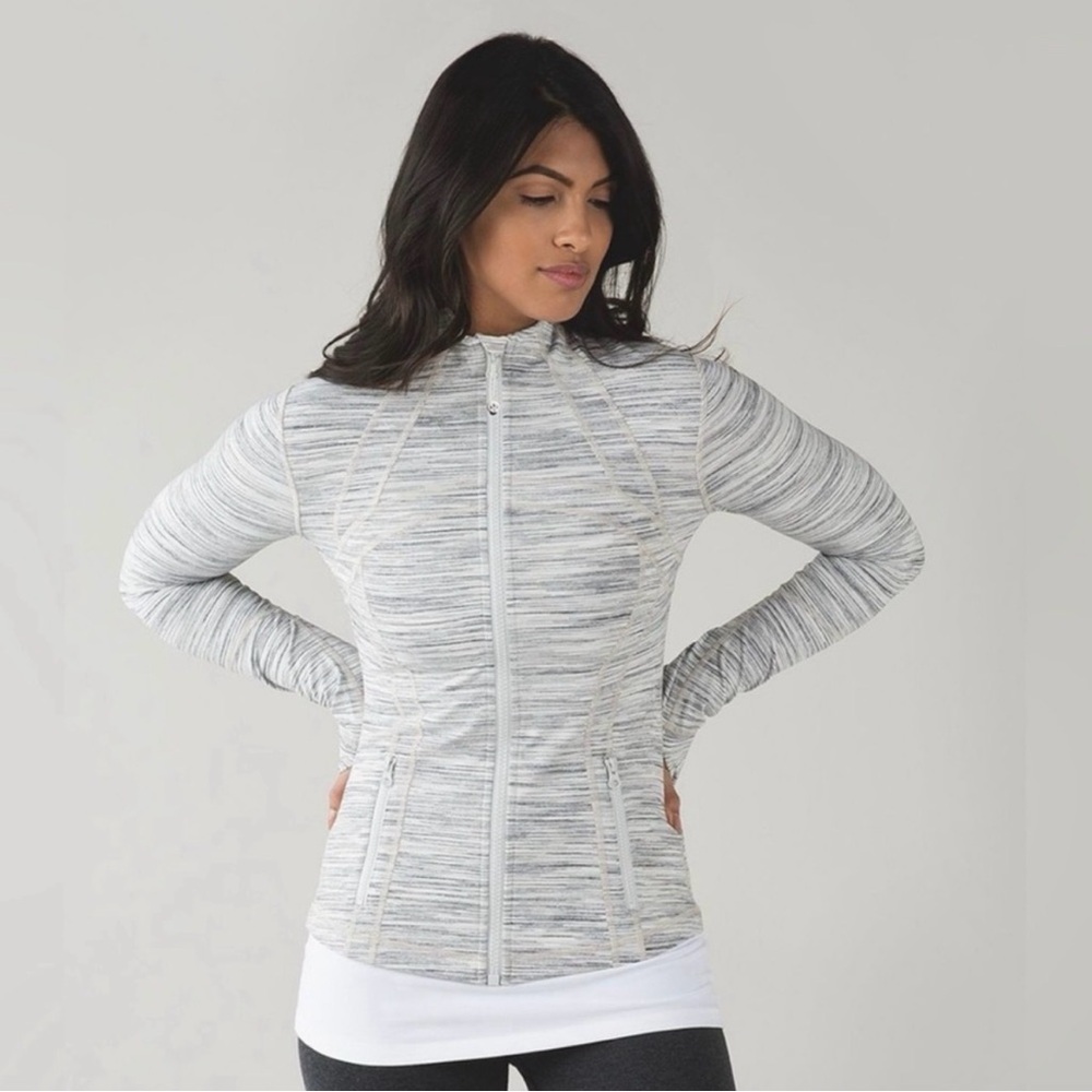 lululemon athletica Light Gray Space-Dye Full-Zip Jacket
